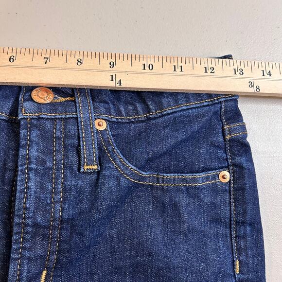 J. Crew 9" High Rise Toothpick Jeans Blue Dark Wash Denim Womens 26 - Picture 8 of 16
